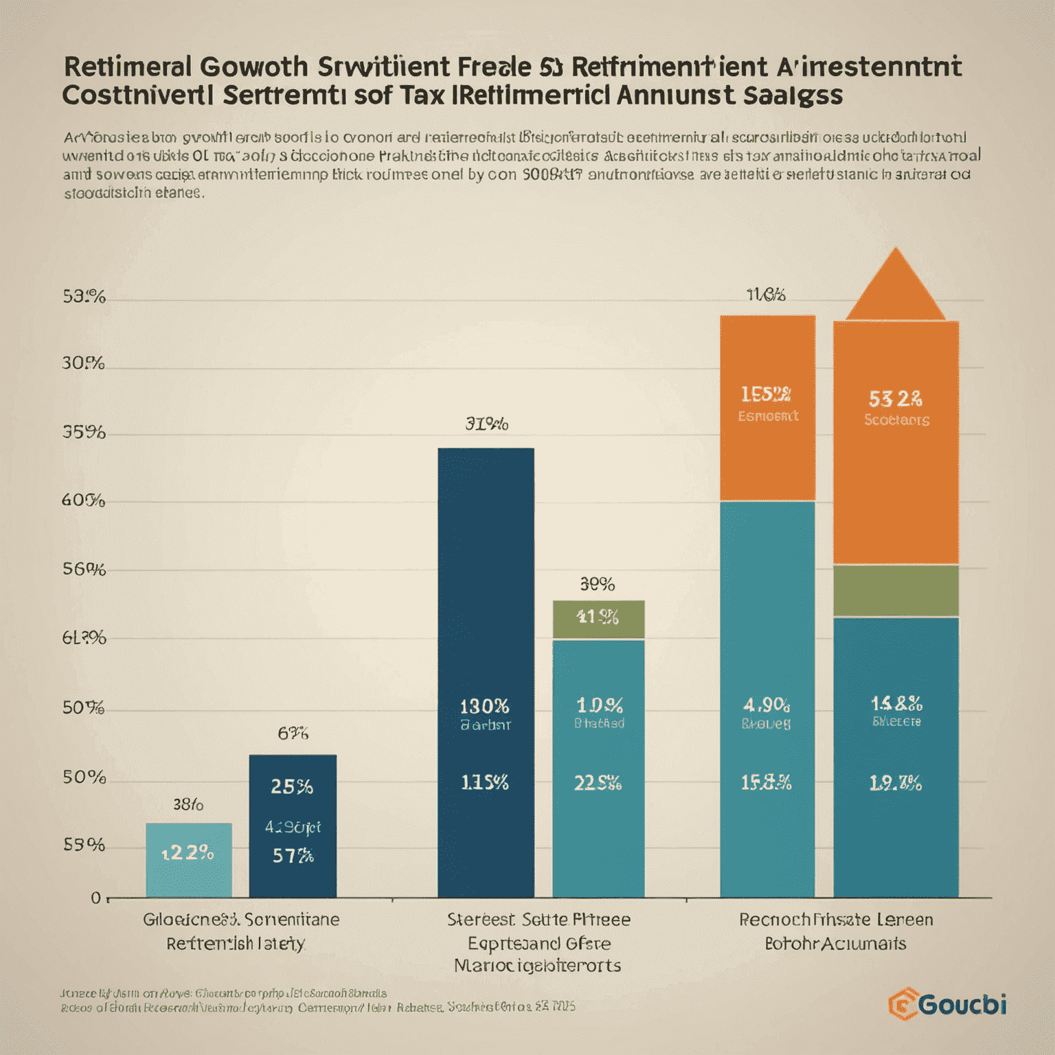 A graph showing the potential growth of retirement savings through consistent investments in Retirement Annuities and Tax-Free Savings Accounts over a 30-year period